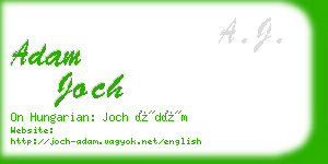 adam joch business card